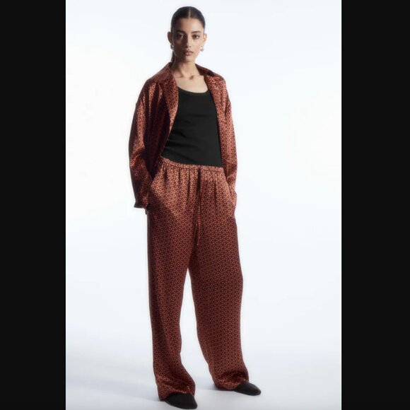 COS Pure Silk Pajama Shirt and Pant Set NWT Size XS - Picture 10 of 15